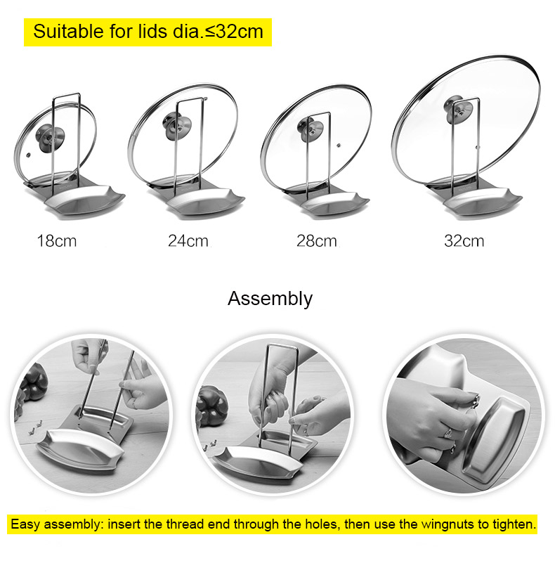 Lid Rack Easy Assemble and Disassemble