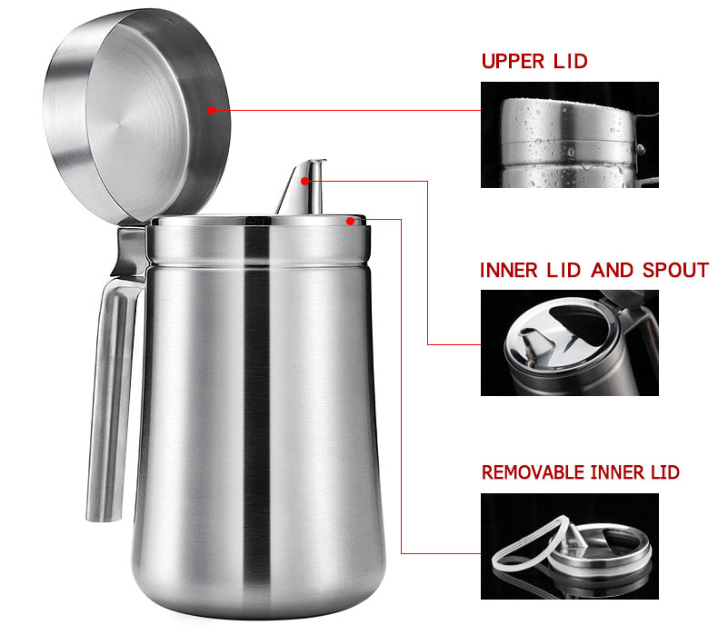 Leak Proof Stainless Steel Oil Dispenser