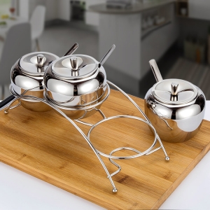 Stainless Steel Condiment Set