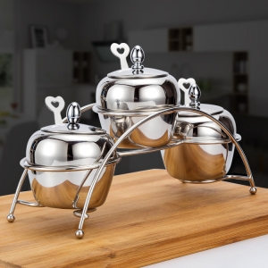 Premium Quality Stainless Steel Condiment Set