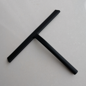 black silicone window cleaning squeegee