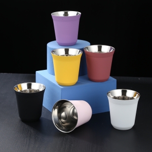 Double Wall Stainless Steel Coffee Tea Cup