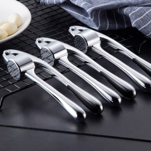 Manual Garlic crusher Garlic press and peeler set