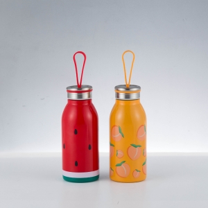 400ml Cartoon Printing Insulated Vacuum Stainless Steel Water Bottle For Kids