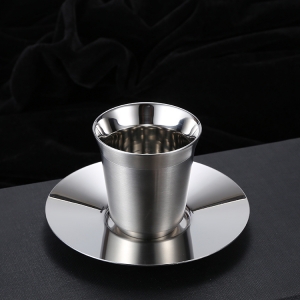 stainless steel coffee cup set