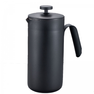 Double Wall Stainless Steel 304 Small Cafetiere Black Camping Coffee Tea Press