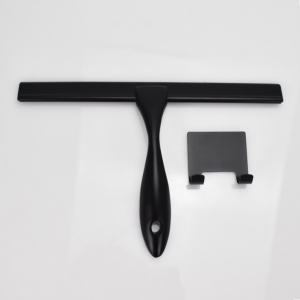 Metal Black Detachable Household Window Wiper with Hook Hotel Glass Cleaner